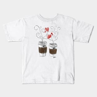 A latte of love between you and me. Kids T-Shirt